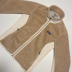 Patagonia | Classic Retro X Deep Pile Tan Sherpa Full Zip Jacket